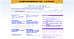 Desktop Screenshot of fatwaislam.com